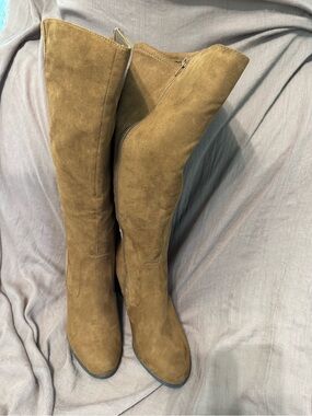 Style & Co. Tall Suede Over-The-Knee Boots in Brown